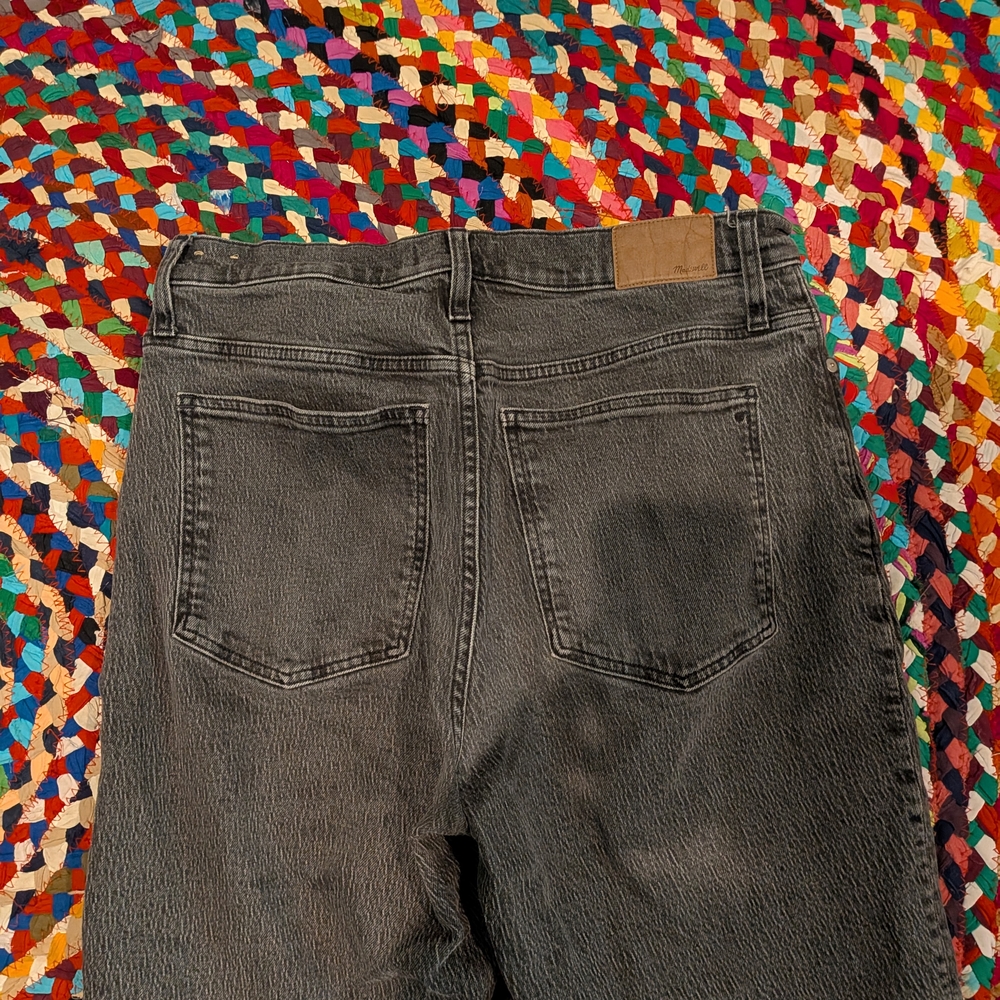 High-Rise Faded Black Women's Jeans - Perfect Vintage Straight Leg - Picture 6 of 8